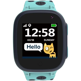 CANYON Sandy KW-34, Kids smartwatch, 1.44 inch colorful screen,  GPS function, Nano SIM card, 32+32MB, GSM(850/900/1800/1900MHz), 400mAh battery, compatibility with iOS and android, Blue, host: 52.9*40.3*14.8mm, strap: 230*20mm, 42g