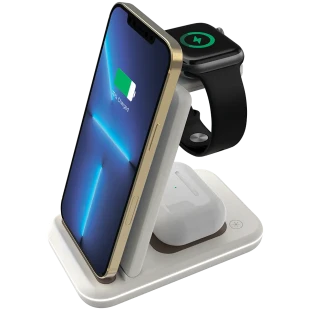 CANYON wireless charger WS-304 15W 3in1 Cosmic Latte