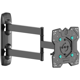 ONKRON Full Motion TV Wall Mount for 17– 43 Inch LCD LED Flat Screens up to 35 kgs, Black