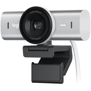 LOGITECH MX Brio 4K Ultra HD Webcam - PALE GREY - 2.4GHZ - EMEA28-935 - B2C