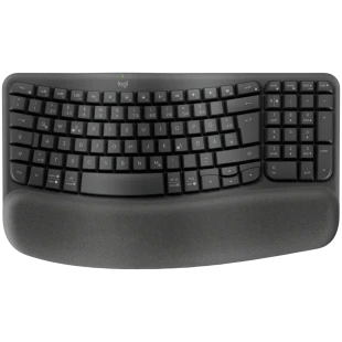 LOGITECH Wave Bluetooth ergonomic keyboard - GRAPHITE - US INT'L - B2B