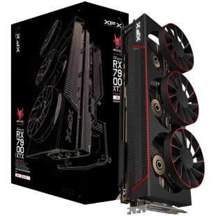 XFX AMD RX-7900XTX Magnetic Air Gaming 24GB GDDR6 384bit, 2615 MHz / 20Gbps, 3x DP, 1x HDMI, 3 magnetic fan, 3 slot