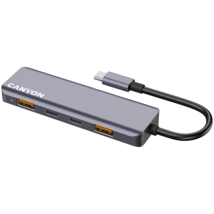 CANYON hub DS-18 5in1 USB-C Grey
