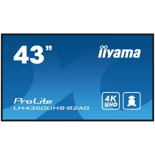 IIYAMA LFD LH4360UHS-B2AG 42.5" VA 3840 x 2160 @60Hz  	500 cd/m² 5000:1 8.5ms Android 11 OS, iiSignage², FailOver, EShare landscape, portrait 3y