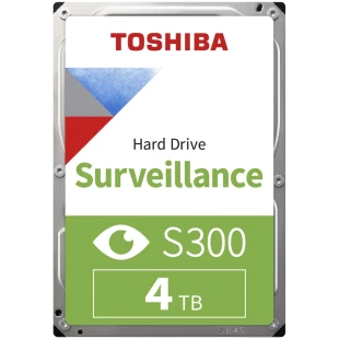 HDD Video Surveillance TOSHIBA S300 4TB SMR, 3.5'', 256MB, 5400RPM, SATA, TBW: 180