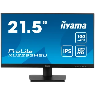 IIYAMA Prolite XU2293HSU-B7 Business Monitor - 54.5 cm (21.5"), FULL HD (1920x1080), IPS LED, 100Hz, 300 cd/m², matte / black