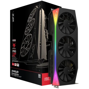 XFX Mercury AMD Radeon RX 9070XT OC Gaming Edition with RGB 16GB GDDR6, HDMI 3xDP