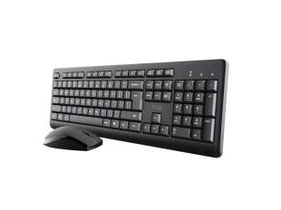 Tastatura+miš TRUST Primo bežicni set/US/crna