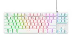 Tastatura TRUST GXT833 THADO žicna/RGB/TKL/gaming/bela
