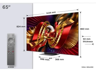 Televizor TCL 65C8L/LED/65"/4K UHD/144Hz/Google TV/crna