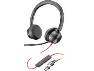 HP PSG Slušalice HP Poly Blackwire 8225 Stereo/Hibrid ANC/AFence/USB-C+USB-C/A Adapter/8X223AA/crna