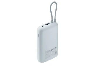 Prenosivi Punjac XIAOMI Power Bank 10000mAh/USB Tip-C/integrisan kabl/plava