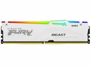 Kingston Memorija KINGSTON 64GB(2x32GB)/DIMM/DDR5/5200MHz/CL36/FURY Beast White RGB EXPO