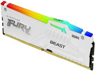 Kingston Memorija KINGSTON 32GB/DIMM/DDR5/5200MHz/CL40/FURY Beast RGB/bela