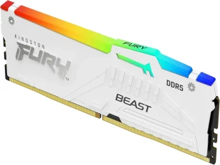 Kingston Memorija KINGSTON 32GB/DIMM/DDR5/5200MHz/CL40/FURY Beast RGB/bela