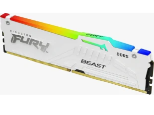 Kingston Memorija KINGSTON 16GB/DIMM/DDR5/5600MHz/CL36/FURY Beast RGB/bela