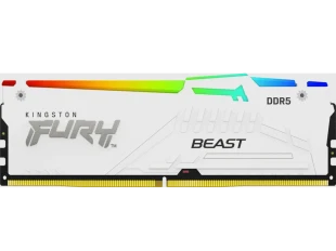 Kingston Memorija KINGSTON 16GB/DIMM/DDR5/5600MHz/CL36/FURY Beast RGB/bela