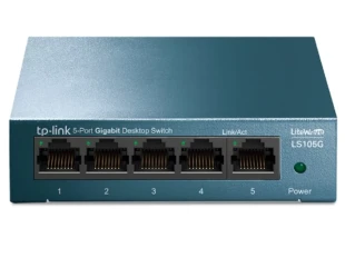 TP-Link Switch TP-LINK LS105G LiteWave Gigabit 5xRJ-45/10/100/1000Mbps/metalno kucište