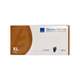 Nitril Rukavice  NITRIL bez pudera Abena XL crne 1/100