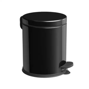 VINOKS Kanta za otpatke sa pedalom metal CRNA 12 lit (visina 370mm, prečnik 250mm)