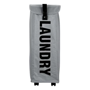 ESTIA ES02-25373 KORPA ZA VEŠ SA TOČKIĆIMA 45L SIVA 39X20X59CM