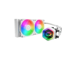 COOLER MASTER MasterLiquid 240 Core II ARGB vodeno hlađenje belo (MLW-D24M-A18PA-RW) 