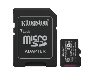 KINGSTON Memorijska kartica U1 V10 SDXC 512GB Canvas Select Plus G3 150R SDCS3/512GB + adapter 