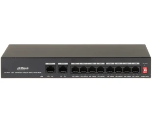 DAHUA PFS3010-8ET-65 10-Port Fast Ethernet Switch with 8-Port PoE 