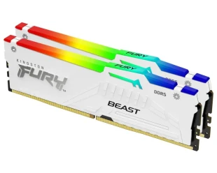 KINGSTON DIMM DDR5 64GB (2x32GB kit) 5200MT/s KF552C36BWEAK2-64 Fury Beast RGB White Expo 
