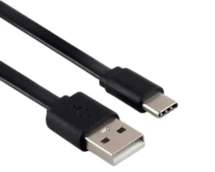 E-GREEN Kabl 2.0 USB A - USB 3.1 tip C M/M 5A, 2m, za brzo punjenje, crni 