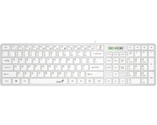 GENIUS SlimStar 126 USB YU bela tastatura 