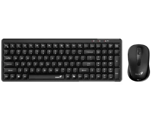 GENIUS LuxeMate Q8100 Wireless USB US crna tastatura + miš 