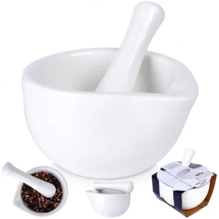 Vilde Excellent Houseware  259319 - Porcelanski avan sa tučkom , 11x10x6cm