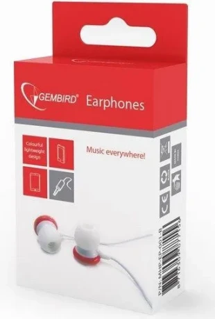 GEMBIRD MHP-EP-001-R Gembird MP3 slusalice 3,5mm red