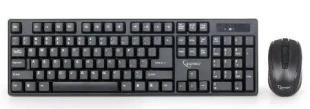 GEMBIRD KBS-W-01 Gembird 2.4 GHz Slim Bezicni mis + tastatura US layout black