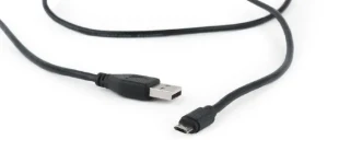 GEMBIRD CC-USB2-AMmDM-6 Gembird USB 2.0 AM to Double-sided Micro-USB cable, black, 1,8m