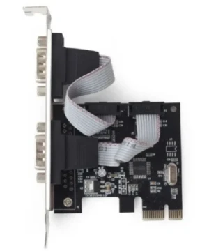 SPC-22 Gembird 2 serial port PCI-Express RS232 add-on card, with extra low-profile bracket A