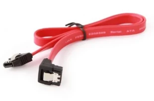 GEMBIRD CC-SATAM-DATA90 Gembird Metal clips, Serial ATA data kabl flat 0,5m 90 degree bent connector A