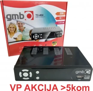 GEMBIRD GMB-T2-404 **DVB-T2 SET TOP BOX USB/HDMI/Scart/RF-out, PVR, Full HD, H264,hdmi-kabl,RF modulator1393