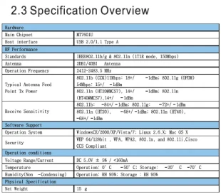 WNP-UA150P-01 ** Gembird 5dBi High power USB wireless adapter 150N  (442)