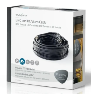 NEDIS CCTVCA10BK100 * CCTV Security Cable BNC / DC  RG59, 10m (841)