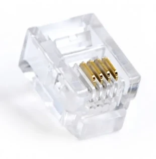 GEMBIRD MP-6P4C/100 Gembird RJ11 telefonski konektor plug 6P4C 100kom