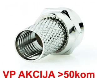 GEMBIRD CON-FC-001 **  F muski konektor za RG6 kabl, 6.6mm, Zinc Alloy min.25kom (10,4)