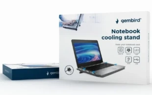 GEMBIRD NBS-1F15-04 Gembird hladnjak za laptop, 15.6 120mm Fan, USB, 330x250mm, Ergo Stand
