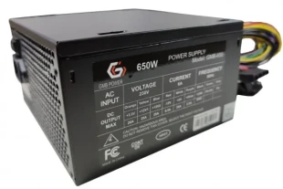 GMB-650-12 sa kutijom ** Gembird napajanje 650W 12cm FAN,20+4pn,4pin,3xSATA,1xIDE 4-pin, 6-pin(1639)