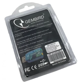 GEMBIRD CMP-SOUNDUSB13 ** Gembird USB 5.1 3D zvucna karta, zamenjuje audio kontrolor u PC (223)