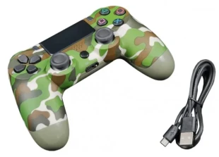 JPD-Wireless-Thrillershock PC/PS4 CAMO GREEN Gembird Bezicni gamepad sa dvostrukom vibracijom v2