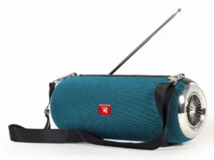 SPK-BT-17-G Gembird Portable Bluetooth speaker +handsfree 2x5W, FM, USB, SD, AUX + antena green
