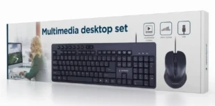 GEMBIRD KBS-UM-04 Gembird Multimedia set mis + tastatura crni US layout A