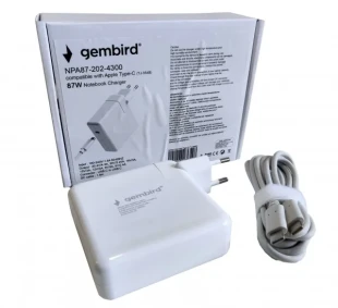 GEMBIRD NPA87-202-4300 (TJ-354B Apple Type-C/USB-C) Gembird punjac za MacBook 87W-20,2V-4.3A, USB Type-C
